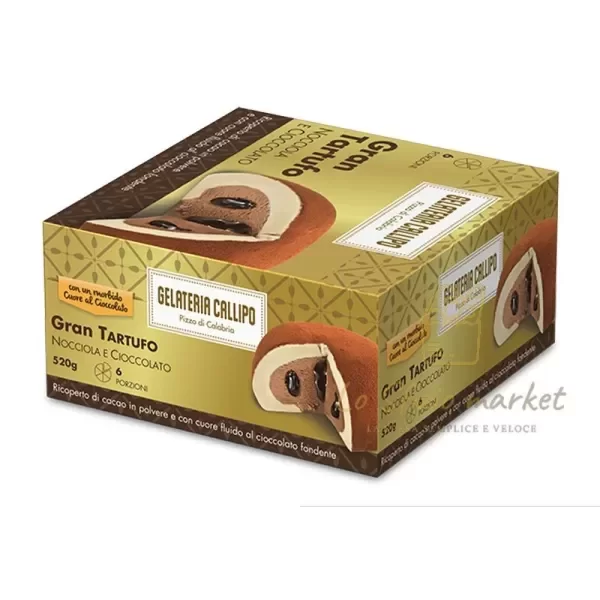 CALLIPO GRAN TARTUFO NOCCIOLA E CIOCCOLATO 520GR