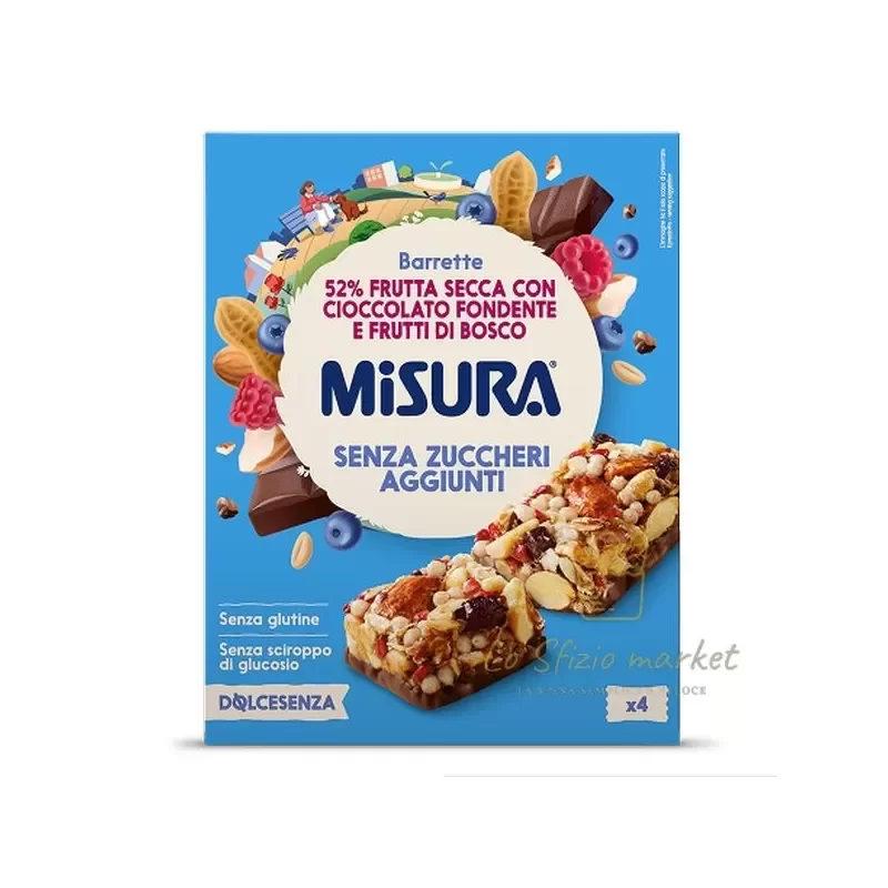 MISURA BARRETTE SZ CIOCCOL E FRUTTI ROSSI 120GR