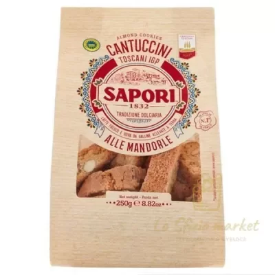 SAPORI TUSCAN CANTUCCI IGP WITH ALMONDS 250G