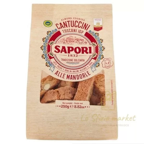 SAPORI CANTUCCI TOSCANI IGP CON MANDORLA 250GR