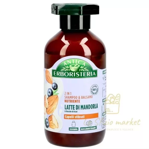 ANTICA ERBORISTERIA 2IN1 SHAMPOO AND CONDITIONER ALMOND 225ML