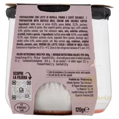 SAN SALVATORE BUFFALO MILK DESSERT CAPPUCCINO 120GR