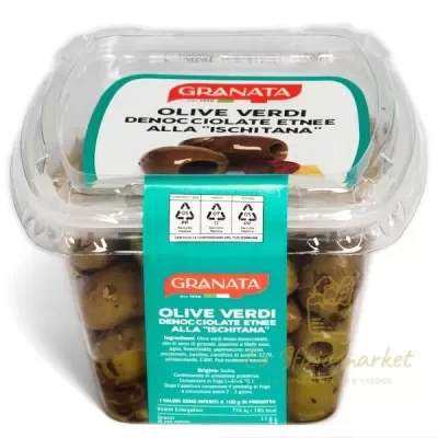 GRANATA OLIVE VERDI DENOCCIOLATE ISCHITANA 220GR