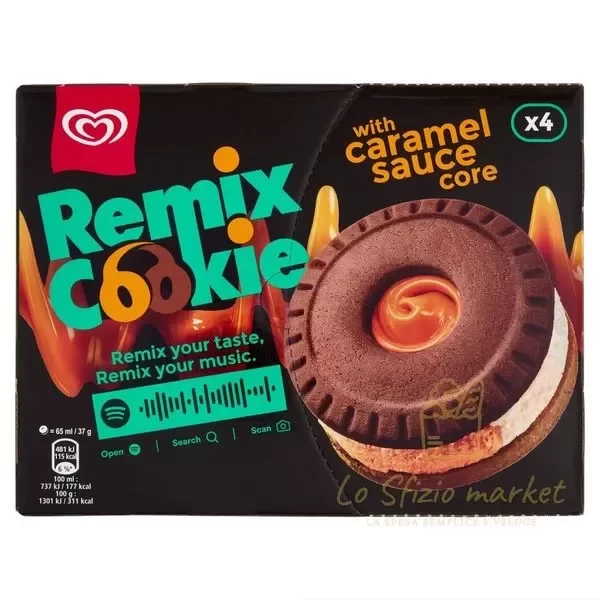 ALGIDA GELATO COOKIE REMIX X4 148GR