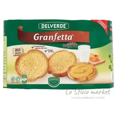 DELVERDE GRANFETTA INTEGRALE X80 600GR