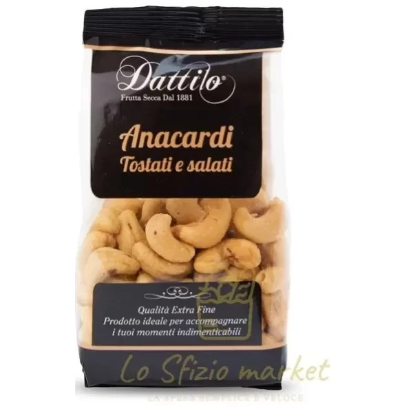 Dattilo Roasted and Salted Cashews 200g