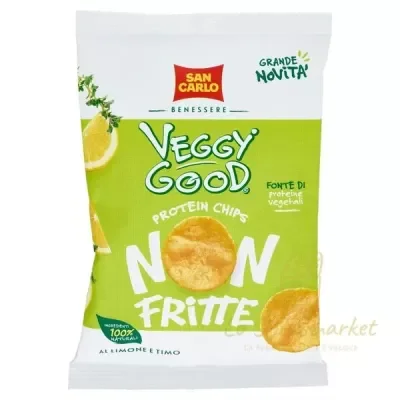 SAN CARLO VEGGYGOOD PROTEIN CHIPS LIME E TIMO 65GR