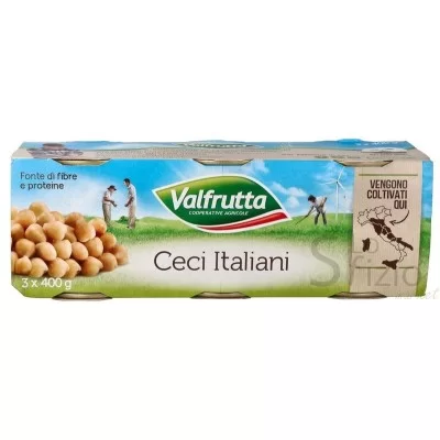 VALFRUTTA CHICKPEAS 3X400G CAN