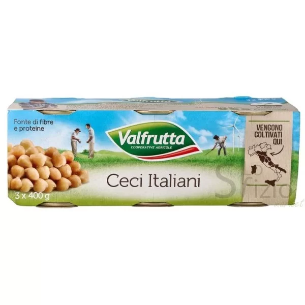 VALFRUTTA CHICKPEAS 3X400G CAN
