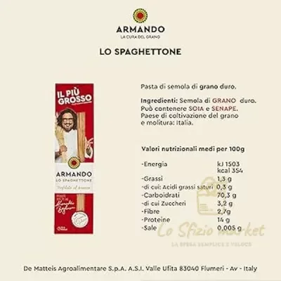 PASTA ARMANDO LO SPAGHETTONE 500GR