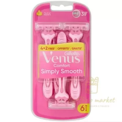 GILLETTE VENUS CONFORT SIMPLI 3 SMOOT 4+2PZ