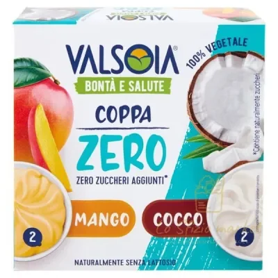 VALSOIA MANGO AND COCONUT GELATO CUP 0 SUGAR 4X70G