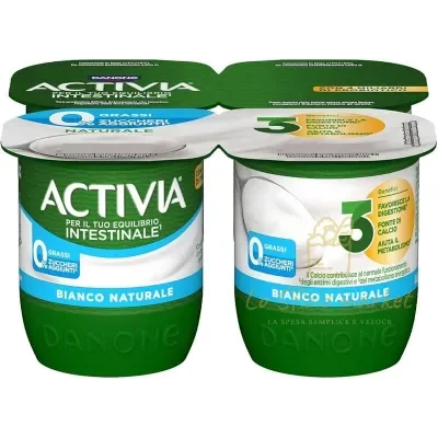 Danone Activia Zero White Yogurt 4x125g