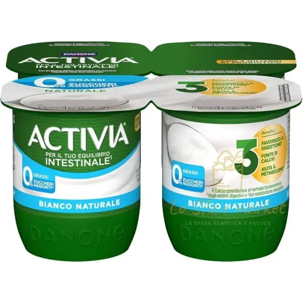 Danone Activia Zero White Yogurt 4x125g