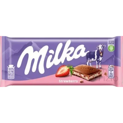 MILKA CIOCCOLATO YOGURT FRAGOLA 100GR