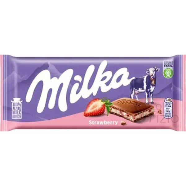 MILKA CIOCCOLATO YOGURT FRAGOLA 100GR