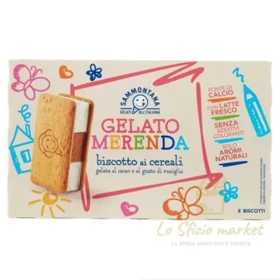 SAMMONTANA GELATO MERENDA BISCOTTO CEREALI 8X45GR