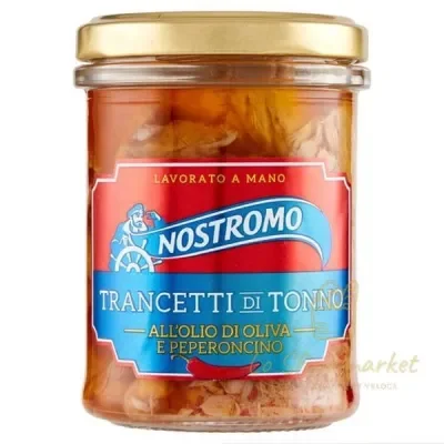 NOSTROMO TRANCETTI DI TONNO AL PEPERONCINO 180GR