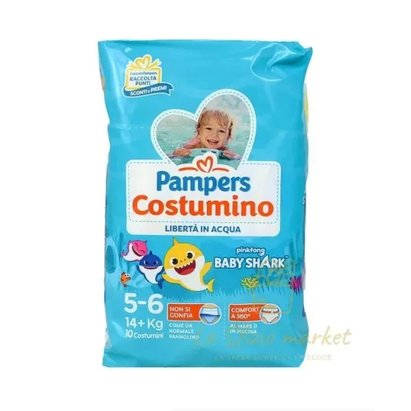 PAMPERS PANNOLINO COSTUMINO 5-6 JUNIOR 14+KG 10PZ