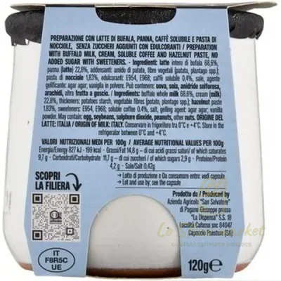 SAN SALVATORE COFFEE AND HAZELNUT DESSERT 120G