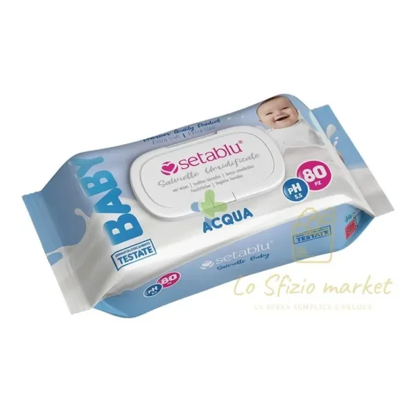SETABLU WET WIPES AQUA 80PCS