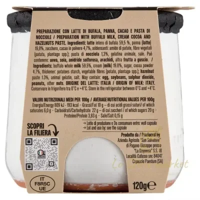 SAN SALVATORE DESSERT CACAO E NOCCIOLA 120GR