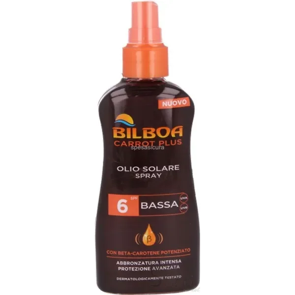 BILBOA CARROT PLUS OLIO SOLARE SPRAY 6 BASSA 200ML