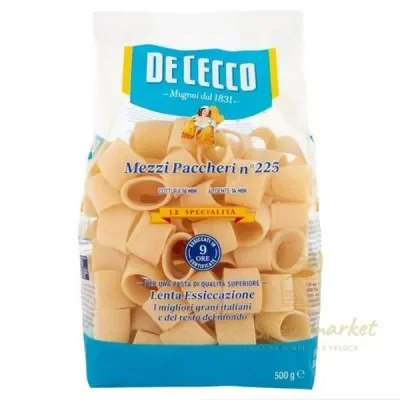 DE CECCO REGIONAL SPECIALTIES MEZZI PACCHERI 500G | Lo Sfizio market