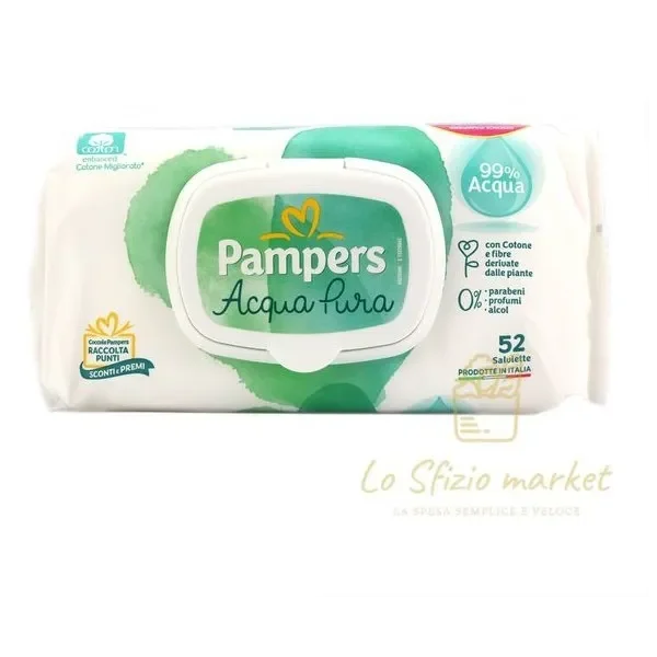 PAMPERS PURE AQUA WIPES 52 PCS