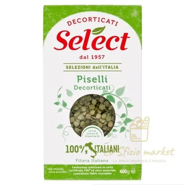 SELECT HULLED PEAS BOX 400G