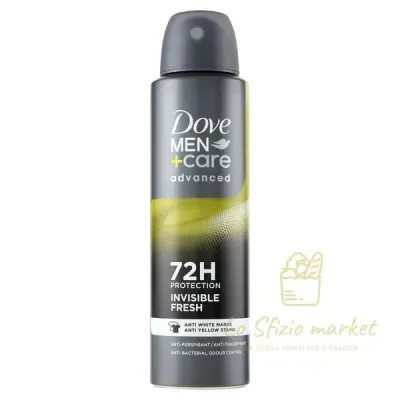 Dove Men+Care Deodorant Spray Invisible Fresh 72h 150ml | Lo Sfizio ma